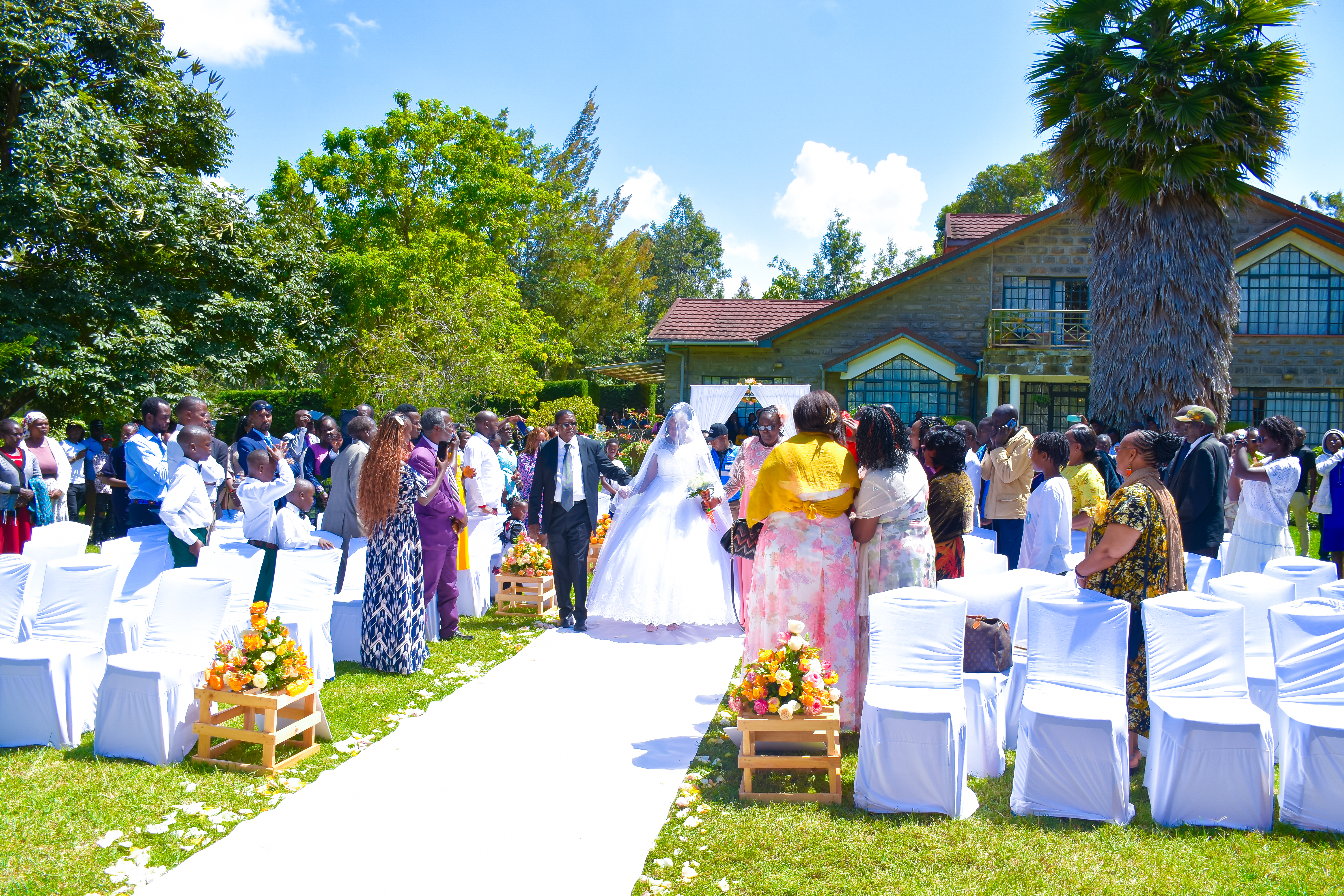 Joyful Wedding Couple